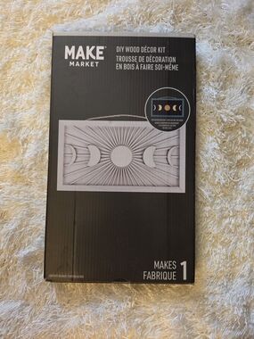 NIB -MAKE Market DIY Wood Décor Kit - Moon Phase Wall Art - Great Crafters Gift!